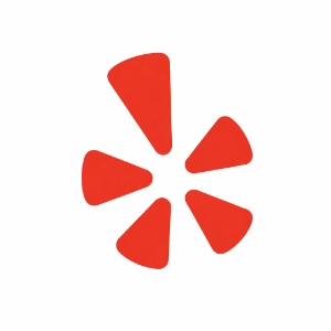 2-LOGO-YELP-RATINGS Yelp logo with red stylized burst icon on white background